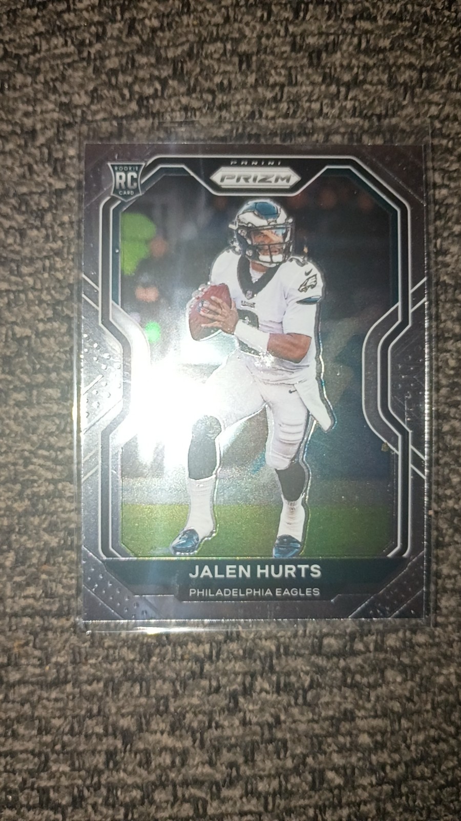 2020 Panini Prizm Football Jalen Hurts Silver Rookie Card RC #343 Eagles
