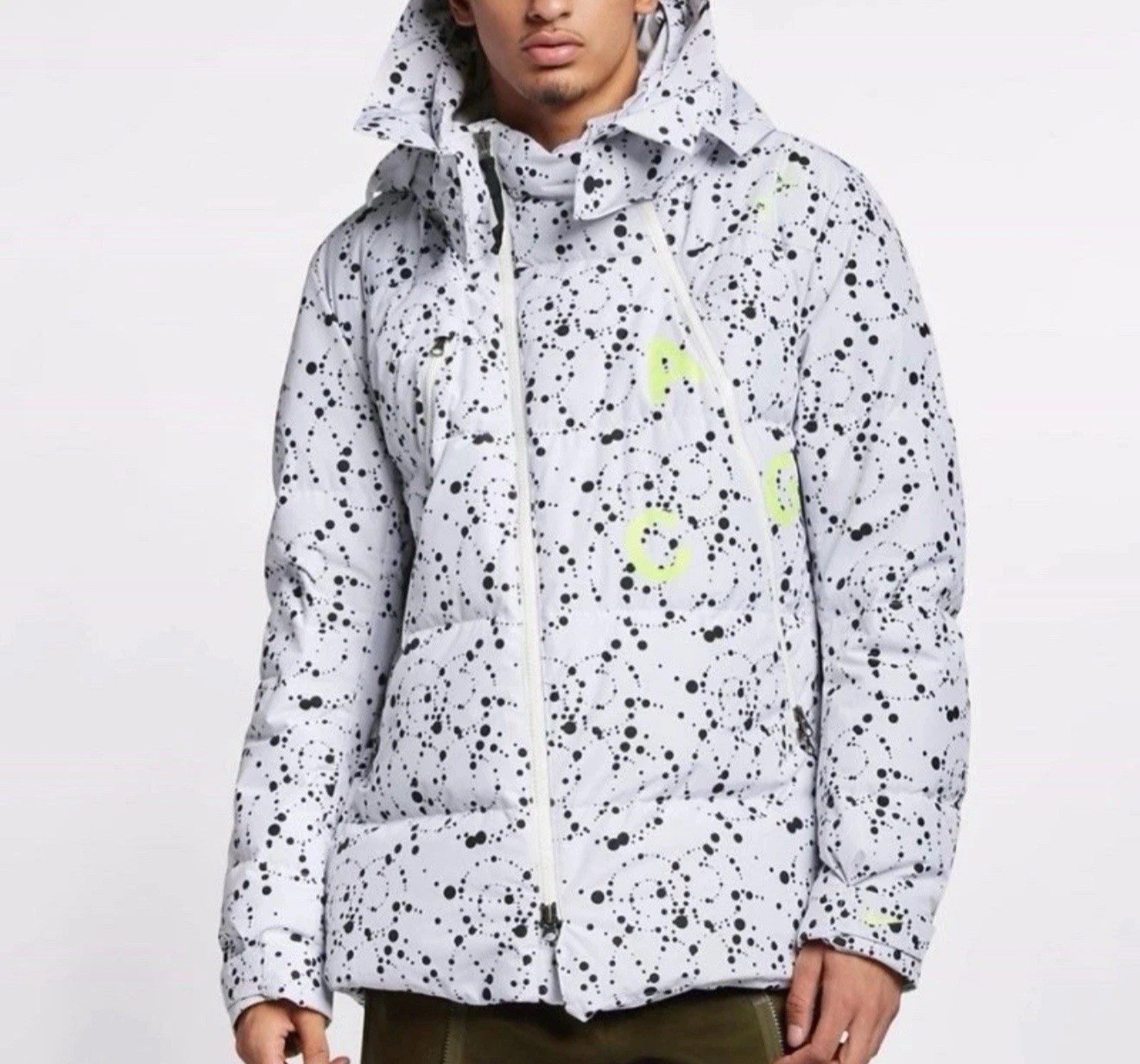 Nikelab ACG Black And White Down-Fill Parka nike AQ3517-100  size L  thumbnail 3