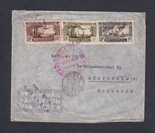 FRENCH SENEGAL 1940 CENSORED AIRMAIL COVER DAKAR TO AMSTERDAM HOLLAND
