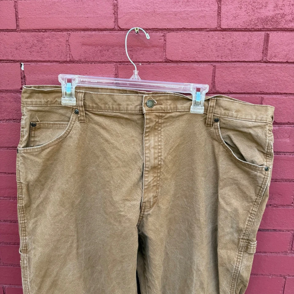 Dickies 男式棕褐色木匠裤子工作服休闲版型 40x32 — 第 2/4 张图片