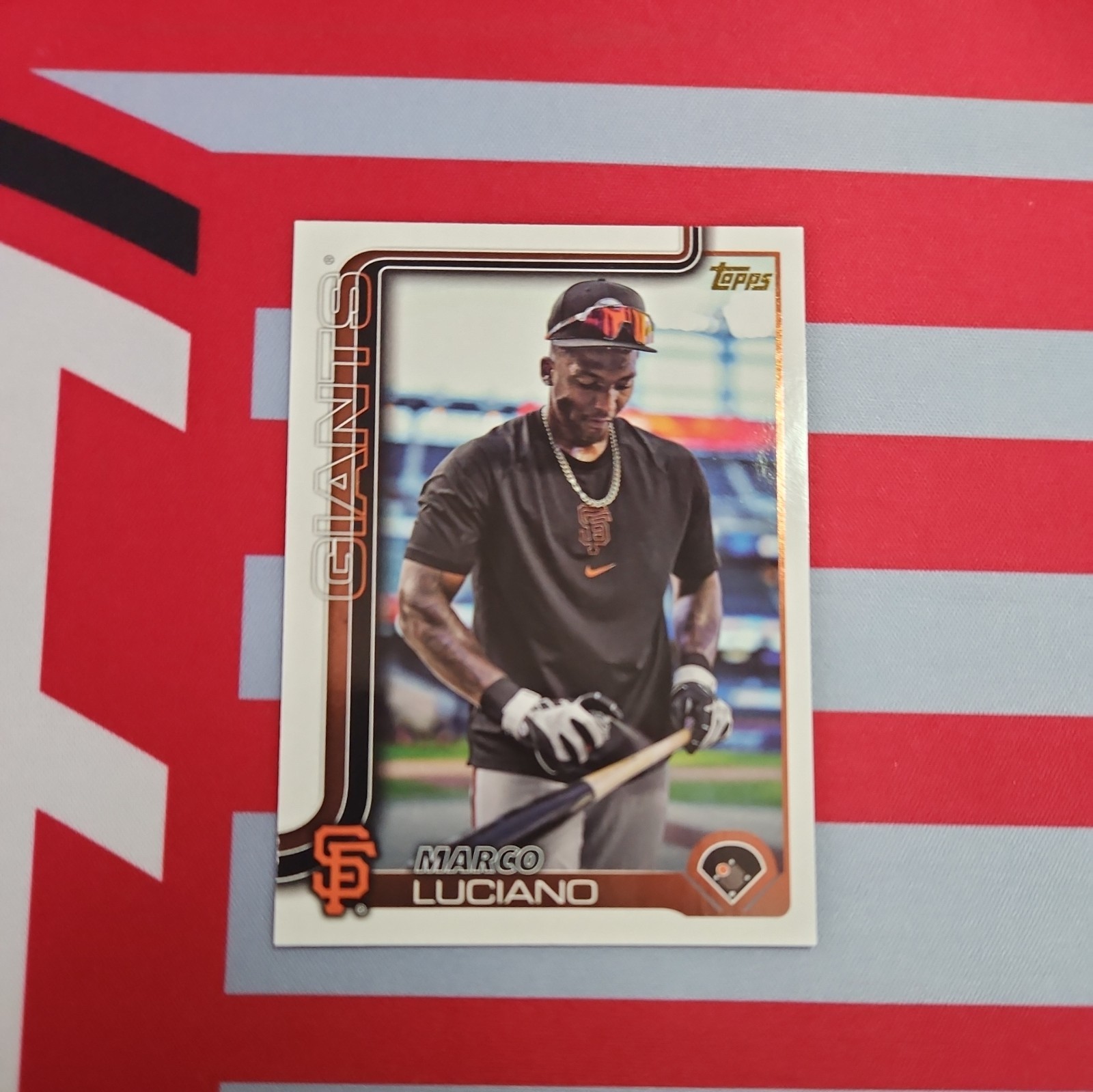2025 Topps Series 1 Golden Mirror SSP Marco Luciano San Francisco Giants #156