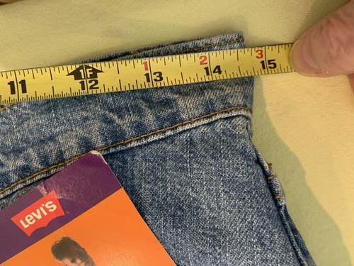 Vintage Levi's The Big Jean 555 Baggy Student USA '90 Silver Tab Gr. 29/30 NOS Neu mit Etikett - Bild 11 von 14
