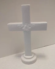 Dayspring Cross 1 John 4:7 Bells Wedding Cake Topper Gift 52039 White Porcelain