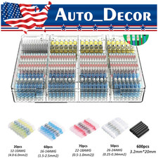 800PCS Waterproof Solder Stick Seal Sleeve Heat Shrink Butt Wire Connectors Kit