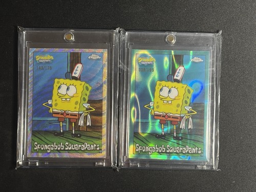 SpongeBob SquarePants 2025 Topps Chrome Wave /175 Aqua Lava Refractor /199 25 SP