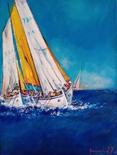 Francesco Grassi cm 40x30 La grande regatta