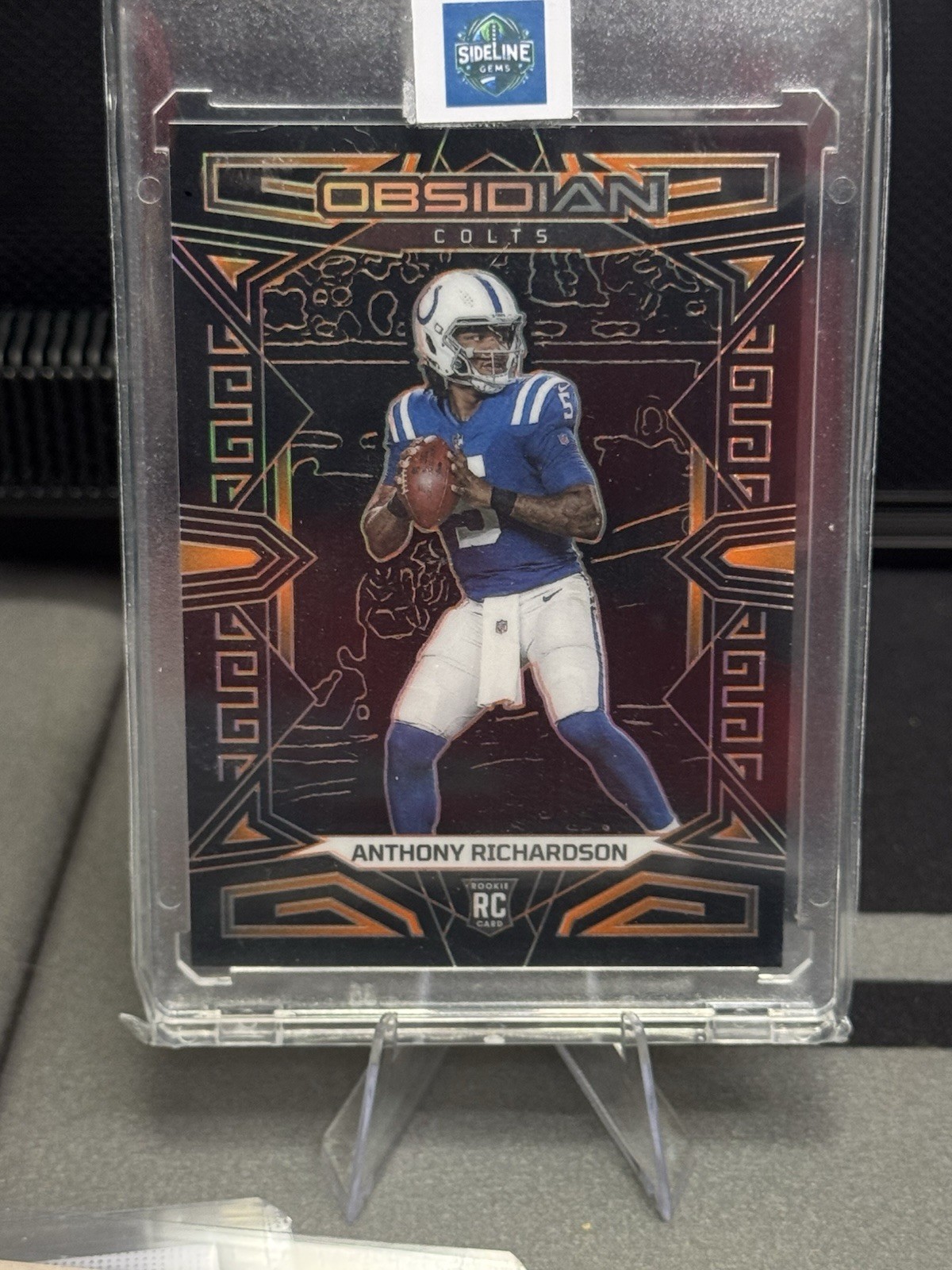 2023 Panini Obsidian - Anthony Richardson #144 Electric Etch Orange /49 (RC)