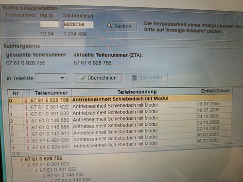 BMW E38 E46 Schiebedach Schiebedachmotor 6928756 - Bild 7 von 7