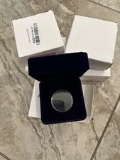 Lot 5 Single Blue Velvet Coin Display Presentation Case Box 1.75 44mm