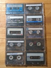 Type 1 Cassette Lot 10 Scotch Sony TDK Maxell 60 90 Minutes Prerecorded