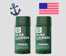 Duke Cannon Naval Diplomacy Antiperspirant Deodorant Mens Benefits Vets Lot of 2