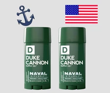 Duke Cannon Naval Diplomacy Antiperspirant Deodorant Mens Benefits Vets Lot of 2