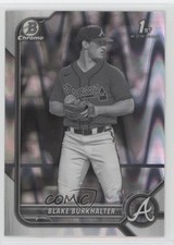 2022 Bowman Draft Chrome Black & White RayWave Refractor Blake Burkhalter 8kv