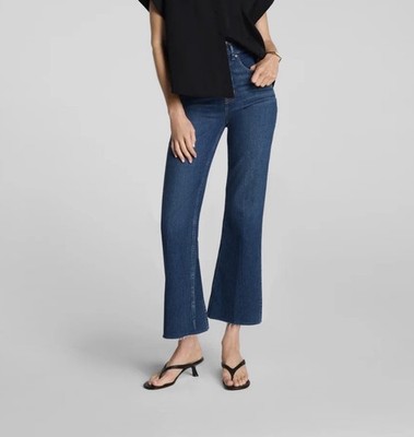 SPANXshape  Authentic 360 Raw Hem Kick Flare Jeans