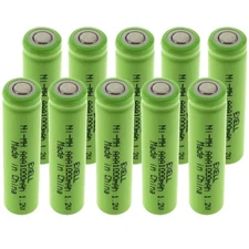 Exell 1.2-Volt Nickel-Metal Hydride Rechargeable Flat-Top Battery, AAA, 1000 mAh