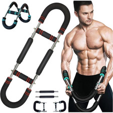 3 Stufen Twister Armtrainer Brusttraining, Power Twister Bar, Muskelaufbau 30-50
