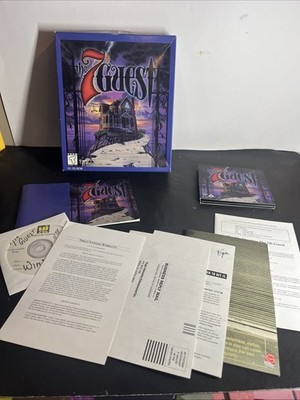 The 7th Guest 1992 PC CD-ROM Video Game Complete in Big Box - Horror Adventure