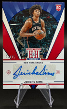 2021-22 Jericho Sims RC /75 Chronicles Hometown Heroes Autograph Rookie | Knicks