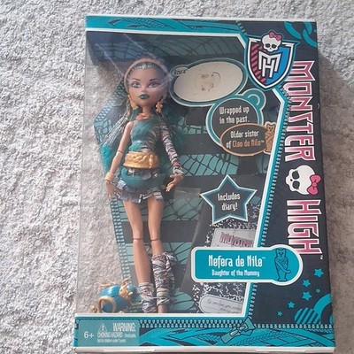 Monster High Nefera de Nile Daughter of the Mummy 11in Doll W9153 + Accs