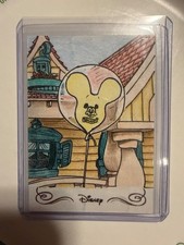 1/1 disney topps 70th brent ragland orginal sketch card