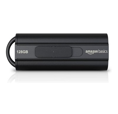 Amazon Basics Unidad flash USB 3.1 ultrarrápida de 128 GB, color negroOpción