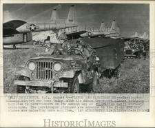 1961 Press Photo Operation Swift Strike Maneuvers, Darlington, South Carolina