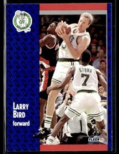 1991-92 Fleer #8 Larry Bird Celtics Basketball Card 0101R