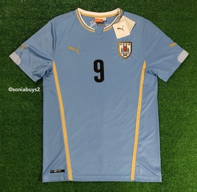 Puma Men's L. SUAREZ Uruguay Home Soccer Jersey, Blue, Size M | eBay