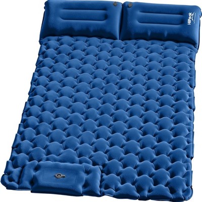 Camping Luftmatratze Doppelbett Luftbett Isomatte mit Pump und Kissen Outdoor
