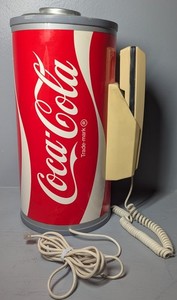 rare vintage Coca-Cola Coke can telephone by Paul Nelson 13" tall working