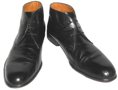 C. COMBERTI HERREN LEDER STIEFELETTE Gr.46 BOOTS SCHWARZ SCHUHE BLACK