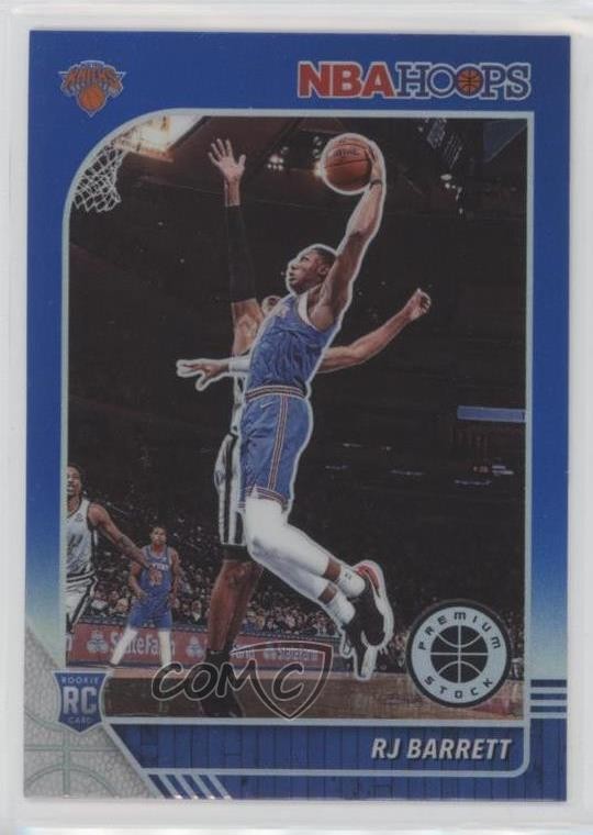 2019-20 Panini NBA Hoops Premium Stock Blue Prizm RJ Barrett #201 r1p