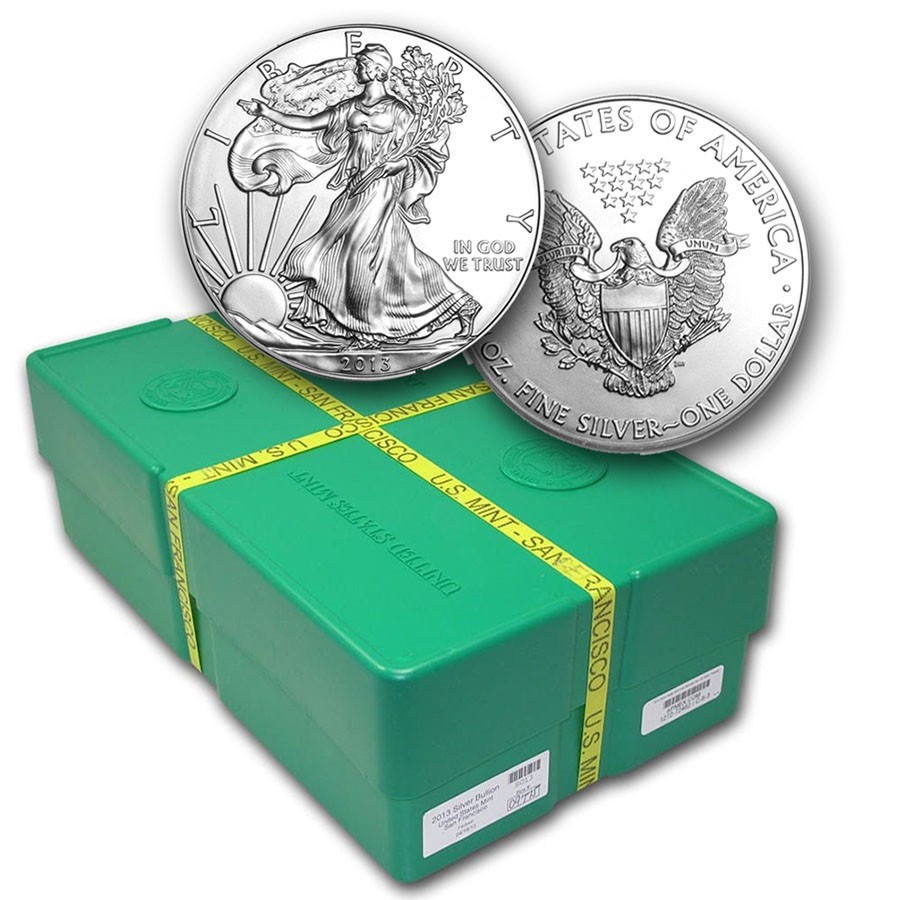 2013 500-Coin Silver Eagle Monster Box (SF Mint, Sealed) | eBay
