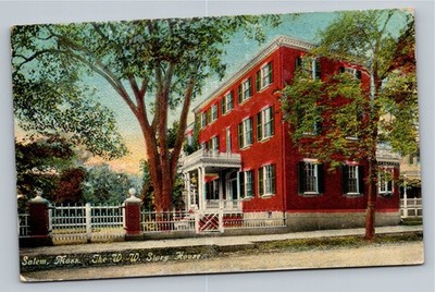 1914 Salem MA Postcard Judge Joseph Story House W. W. Story Birthplace