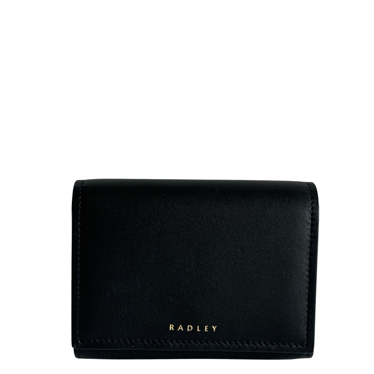 RADLEY Purse Black Leather Medium Coin Card Flapover Wallet - Holmes Avenue -New