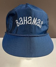 Vintage Bahamas Hat With tags Blue Adjustable
