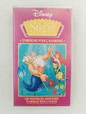 Walt Disney La petite Sirène Symphonie Harmonie Arielle Cassette K7 VHS Film