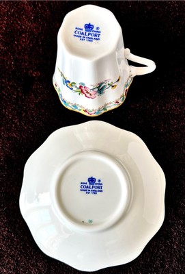 Vintage Coalport “Ming Rose” Demitasse Bone China Cup & Saucer
