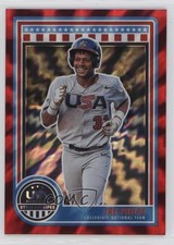2025 Panini Stars and Stripes Red Lightning 28/30 Tre Phelps #79 0j81
