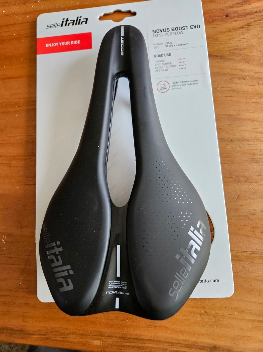 Selle Italia Novus Evo Boost TM Superflow Saddle 145mm Manganese