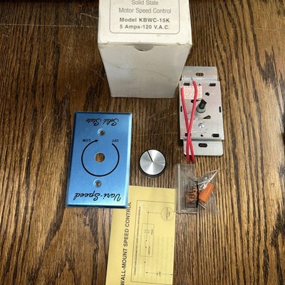NEW! KB Electronics KBWC-15K Solid State Motor Speed Control 5A 120VAC