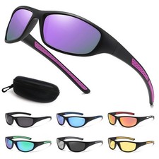 Polarized Sunglasses for Men Women Wrap Around Sports Glasses Driving Sunglasses