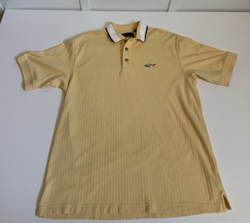 Greg Norman Vintage Poloshirt Gelb/Schwarz Größe M