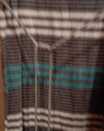 Oh Baby By Motherhood Blue Black Gray Striped Maxi Maternity Dress Size Small - Picture 8 of 11