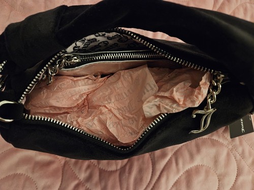 Juicy Couture Small Blossom Black Hobo Shoulder Bag - Picture 3 of 4