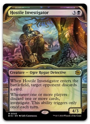 Hostile Investigator (Showcase) #40 (Foil) (NM) Thunder Junction BIG Magic MTG