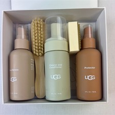 UGG Sheepskin and Suede Care Kit 6 pc Tan Cleaner Protector Brush Set
