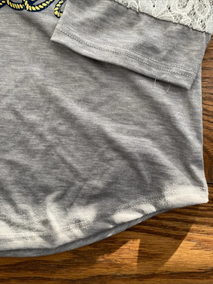 Camiseta para niña Wrangler XL manga 3/4 estampado de cactus occidental - gris Foto 4 de 4