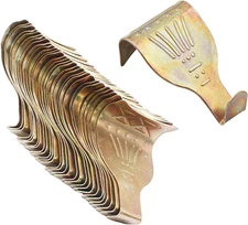 Metal Rail Molding Hanging Hooks, 30 Pcs 2.2" X 1.3" Colorful Photo Frame Pictur