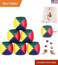 Juggling Balls Beginner Kit - 6 Soft, Durable  Colorful Balls for Fun Practice
